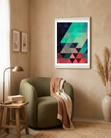 Pattern of triangles III framed in a tender room thumbnail