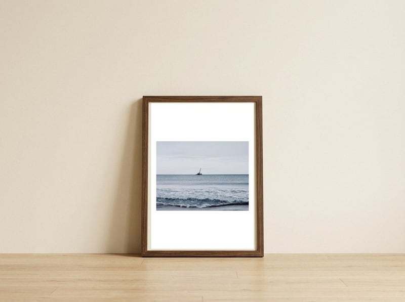 crane-tower-on-the-ocean — framed, leaning against the wall