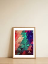Pattern of triangles II — framed, leaning against the wall thumbnail