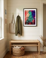 Pattern of triangles II framed in a relaxed room thumbnail