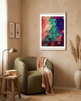 Pattern of triangles II framed in a tender room thumbnail