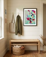 Pattern of triangles I framed in a relaxed room thumbnail