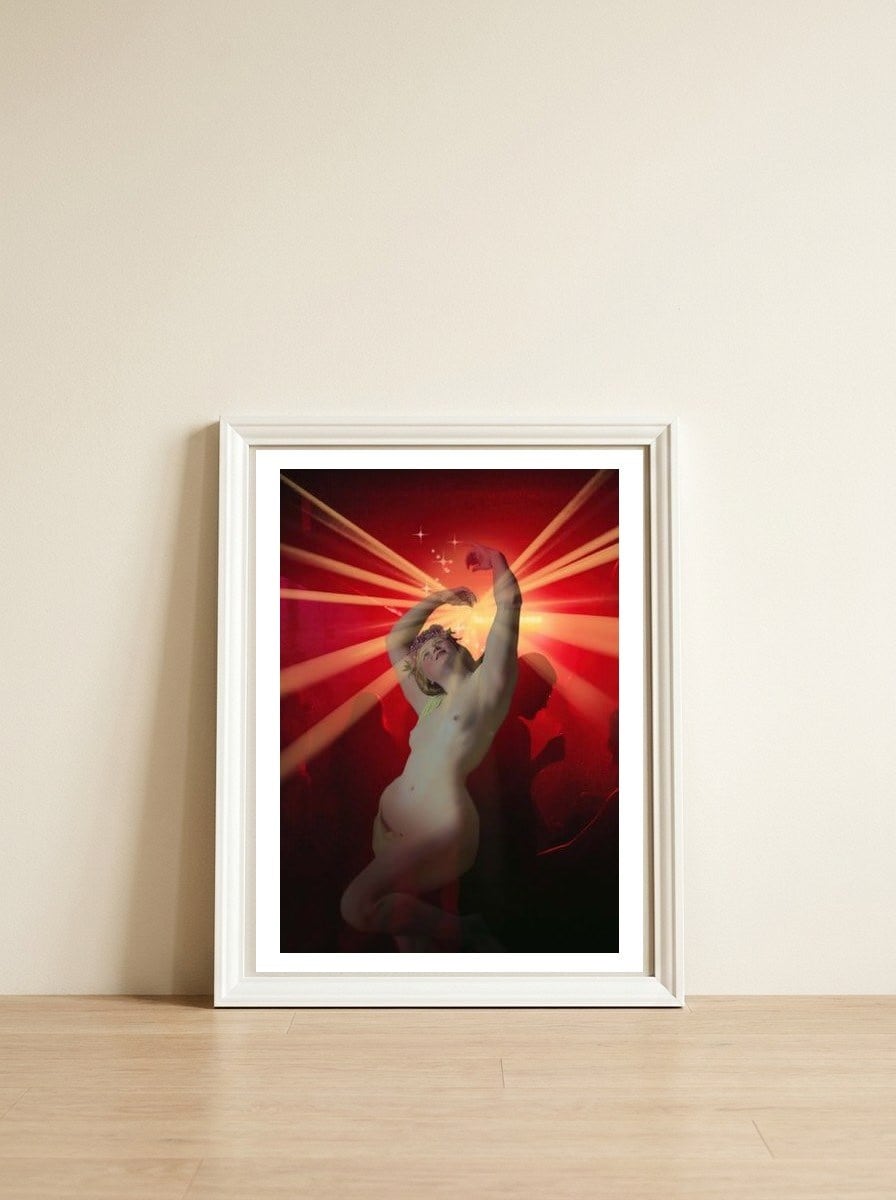 Magic Dance — framed, leaning against the wall
