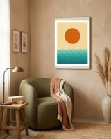 Geometric landscape V framed in a tender room thumbnail