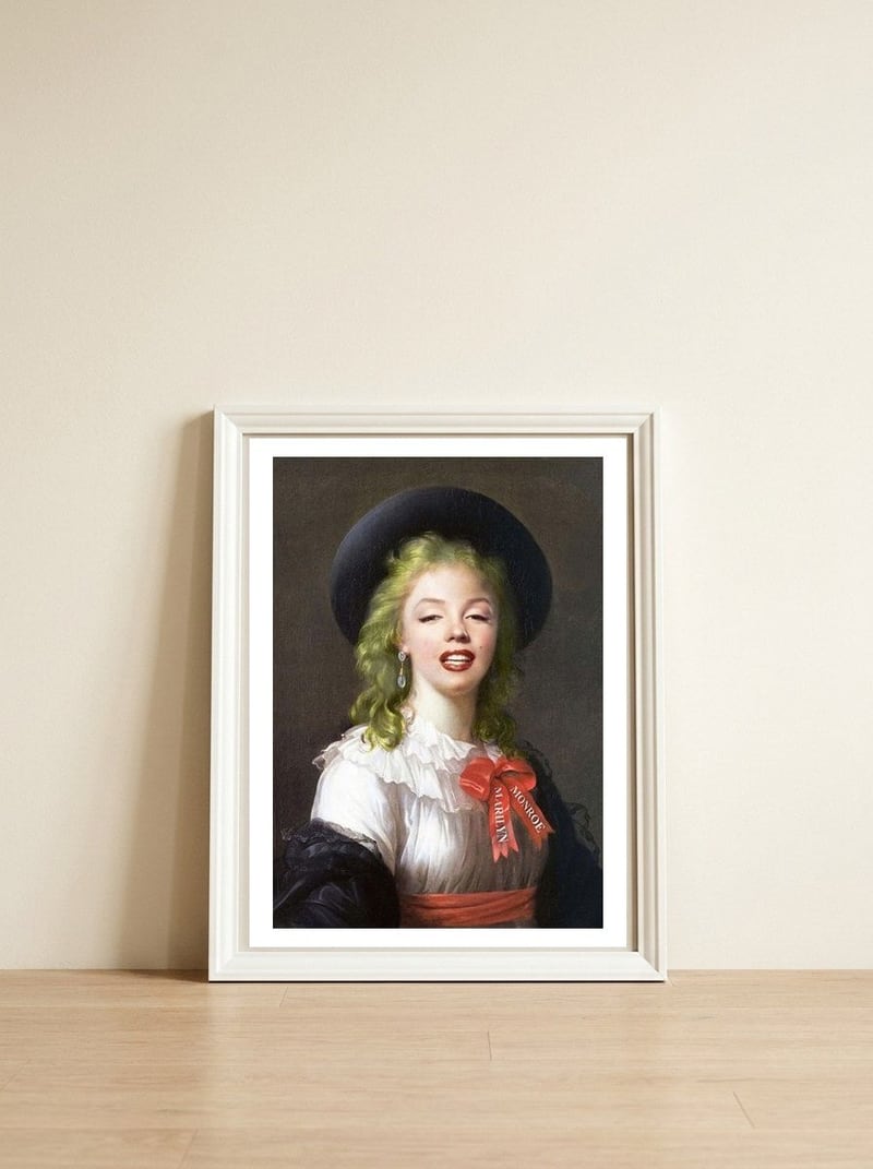 Vintage Marilyn — framed, leaning against the wall