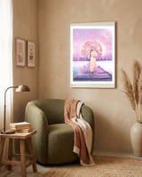 Amara - Queen Of African Tides framed in a tender room thumbnail