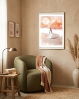 Zaynab - Pearl Of The Desert Print framed in a tender room thumbnail