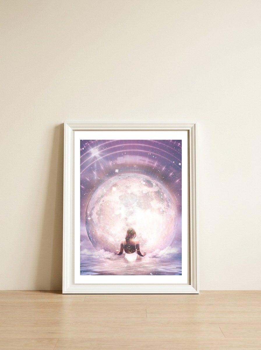 Zuhrah - Be The Energy You Wish To Attract — framed, leaning against the wall