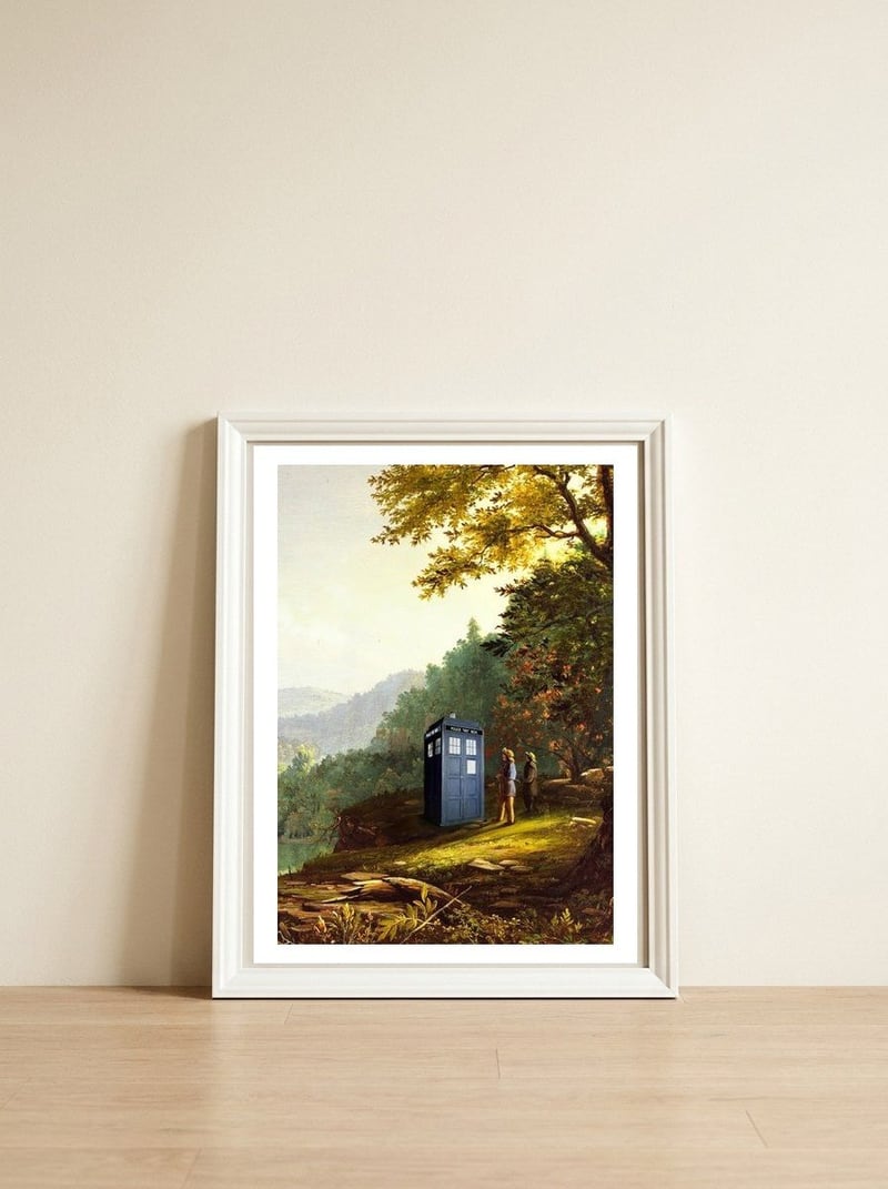 Is time travel possible — framed, leaning against the wall