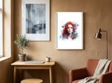 red-hair-floral-gaze framed in a focused room thumbnail