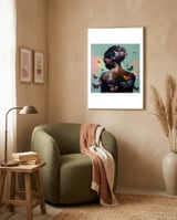 powerful-butterfly-silhouette framed in a tender room thumbnail