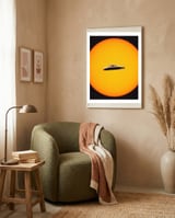 Space Chase framed in a tender room thumbnail