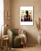 powerful-butterfly-back framed in a tender room thumbnail