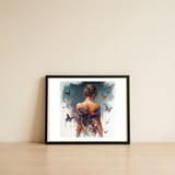 butterfly-wings-back-portrait — framed, leaning against the wall thumbnail