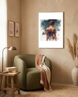butterfly-wings-back-portrait framed in a tender room thumbnail