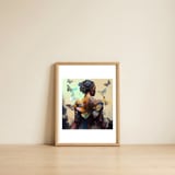 radiant-butterfly-back — framed, leaning against the wall thumbnail