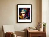 azure-helmet-warrior-portrait framed in a focused room thumbnail