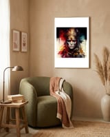 feather-crown-warrior-empress framed in a tender room thumbnail