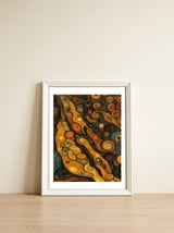 Artificial Masterworks - Klimt van Gogh — framed, leaning against the wall thumbnail