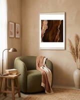 Brown & Gold Agate Texture 01 framed in a tender room thumbnail