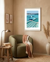 Bondi Icebergs Swimming Club - Sydney framed in a tender room thumbnail