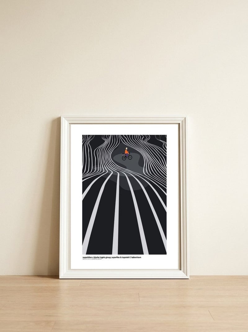 Superkilen - Copenhagen — framed, leaning against the wall