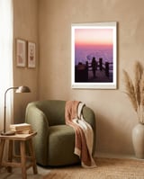Woman Waiting Sunset framed in a tender room thumbnail