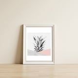 Scandinavian pineapple II — framed, leaning against the wall thumbnail