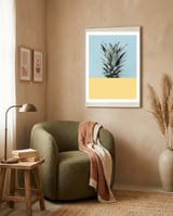 Scandinavian pineapple III framed in a tender room thumbnail