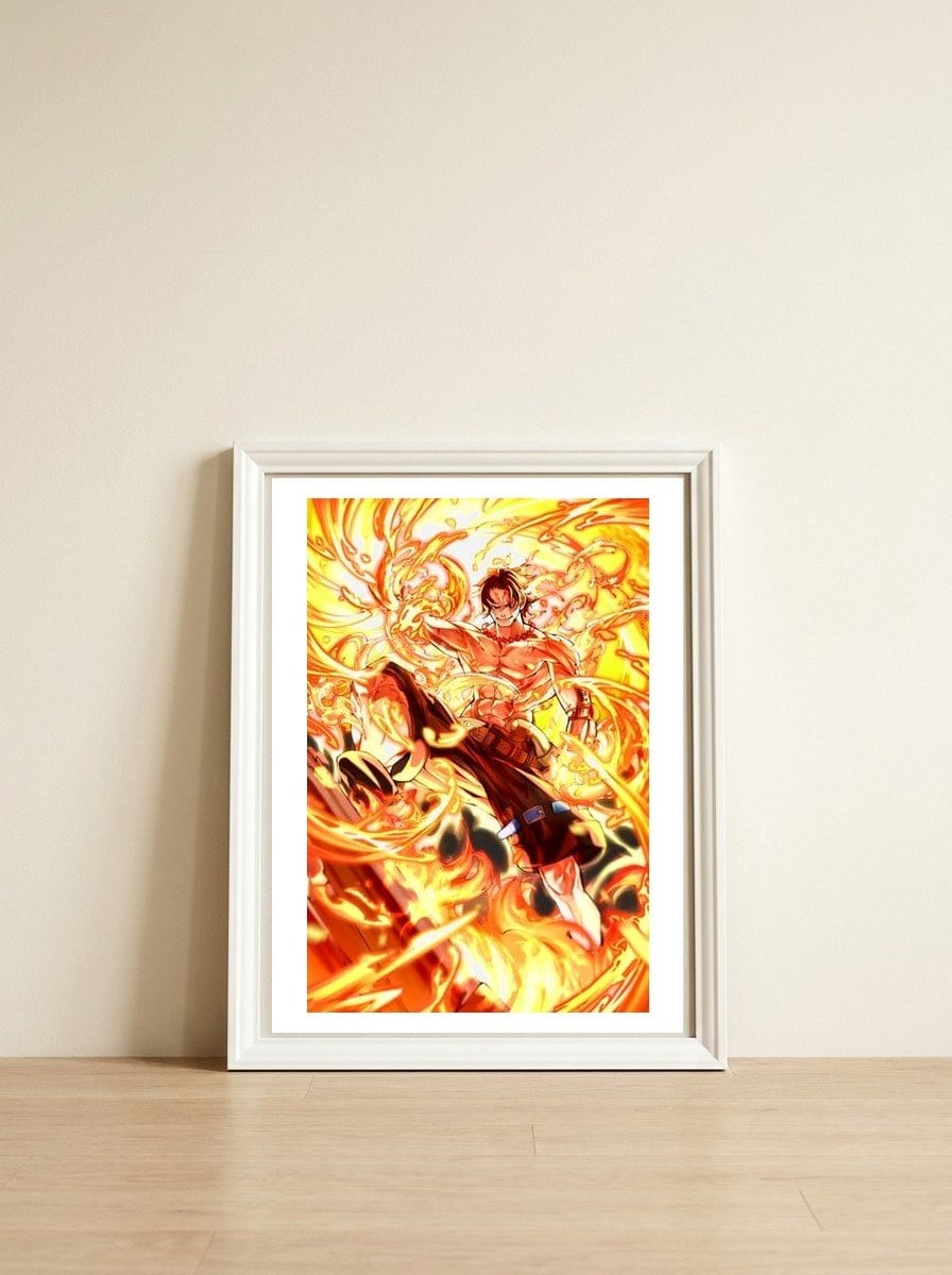 Ace — framed, leaning against the wall