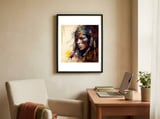powerful-tribal-warrior-woman-side-gaze framed in a focused room thumbnail