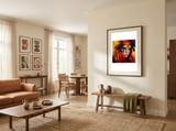 fiery-tribal-warrior-woman framed in a grounding room thumbnail