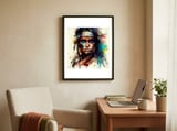 turquoise-warpaint-warrior framed in a focused room thumbnail