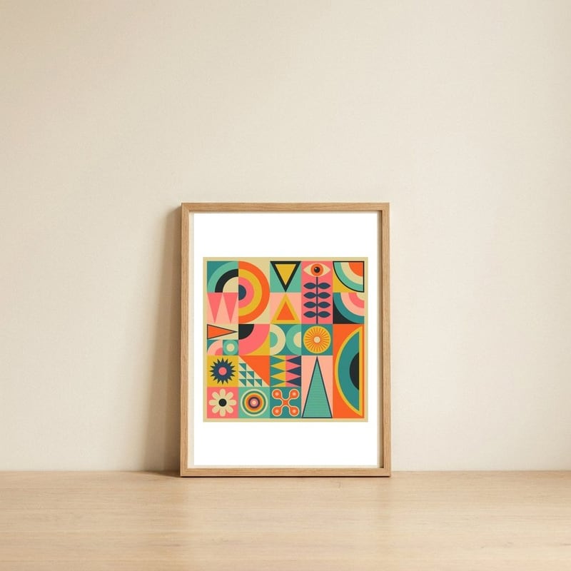 remix-1 — framed, leaning against the wall