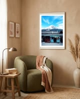 Waffle Shop Fuji Japan framed in a tender room thumbnail