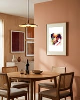 chromatic-bindi-hindu-portrait framed in a intimate room thumbnail