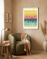 Colorful and golden pattern I framed in a tender room thumbnail