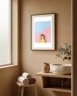 Botanic and Geometric V framed in a serene room thumbnail