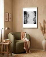 Black Glitter Agate Texture 01  framed in a tender room thumbnail