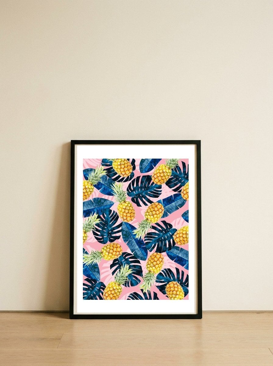 Tropical and exotic I — framed, leaning against the wall