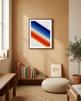 Gradient bands framed in a gentle room thumbnail