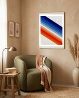 Gradient bands framed in a tender room thumbnail