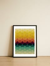 Colorful Waves — framed, leaning against the wall thumbnail
