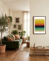 Colorful Waves framed in a grounding room thumbnail