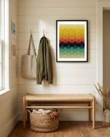 Colorful Waves framed in a relaxed room thumbnail