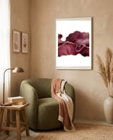 Burgundy & Gold Glitter Agate Texture 08  framed in a tender room thumbnail