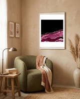 Burgundy & Silver Agate Texture 03 framed in a tender room thumbnail