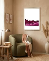 Burgundy & Silver Agate Texture 16  framed in a tender room thumbnail