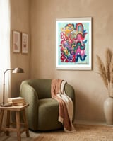 Abstracto Pop 2 framed in a tender room thumbnail