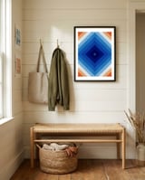 Orange and blue gradient I framed in a relaxed room thumbnail